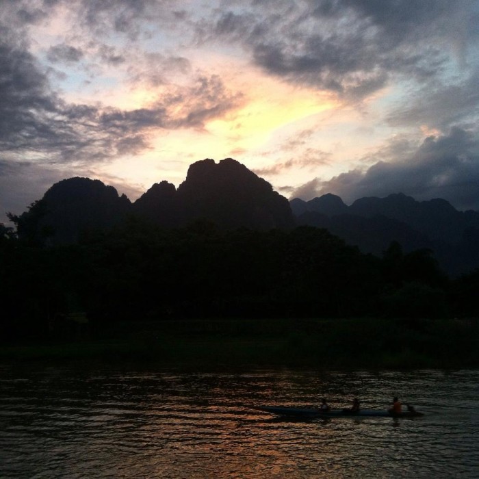 Vang Vieng Laos Sunset